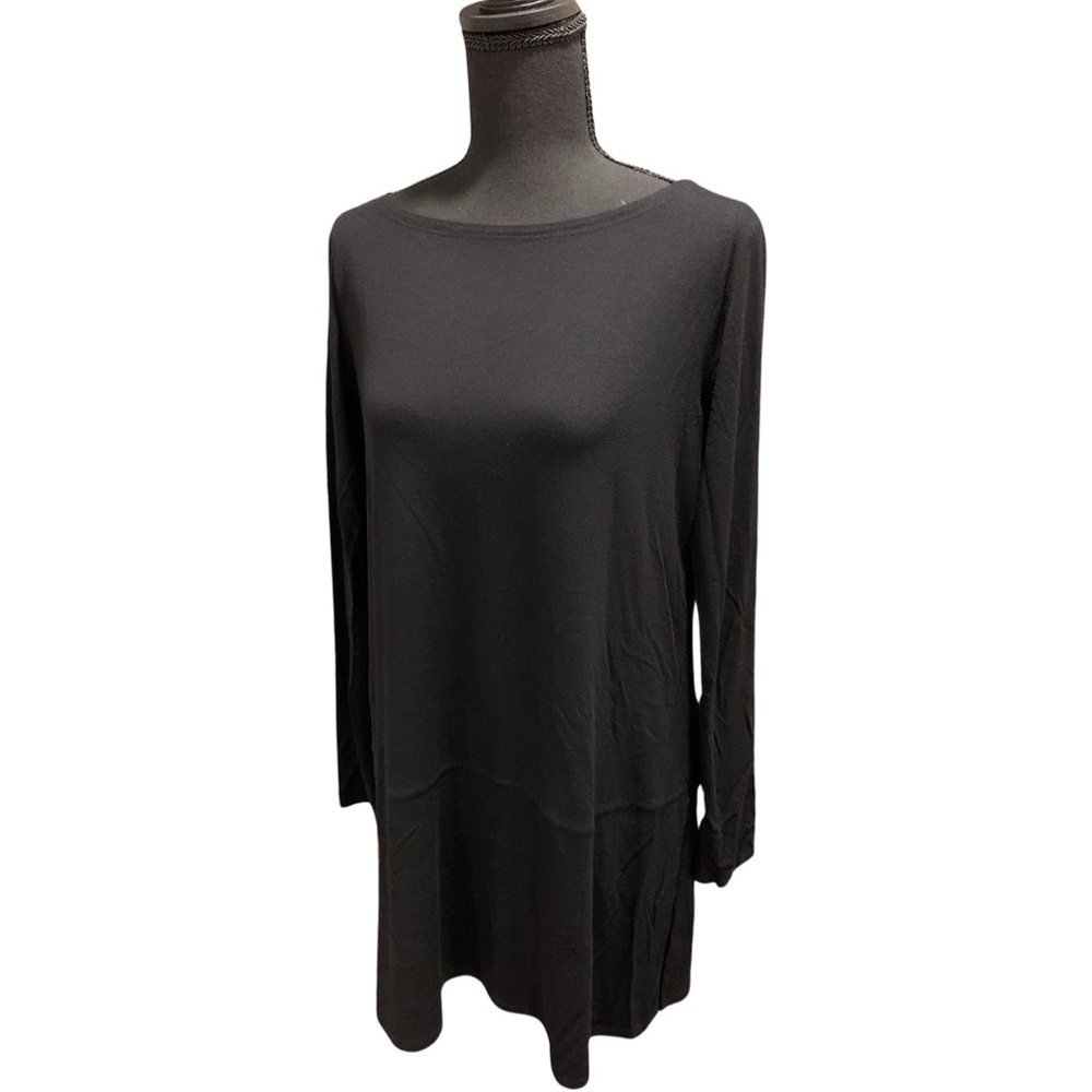 Eileen Fisher Black Long Sleeve Tunic Women’s Size Small Top